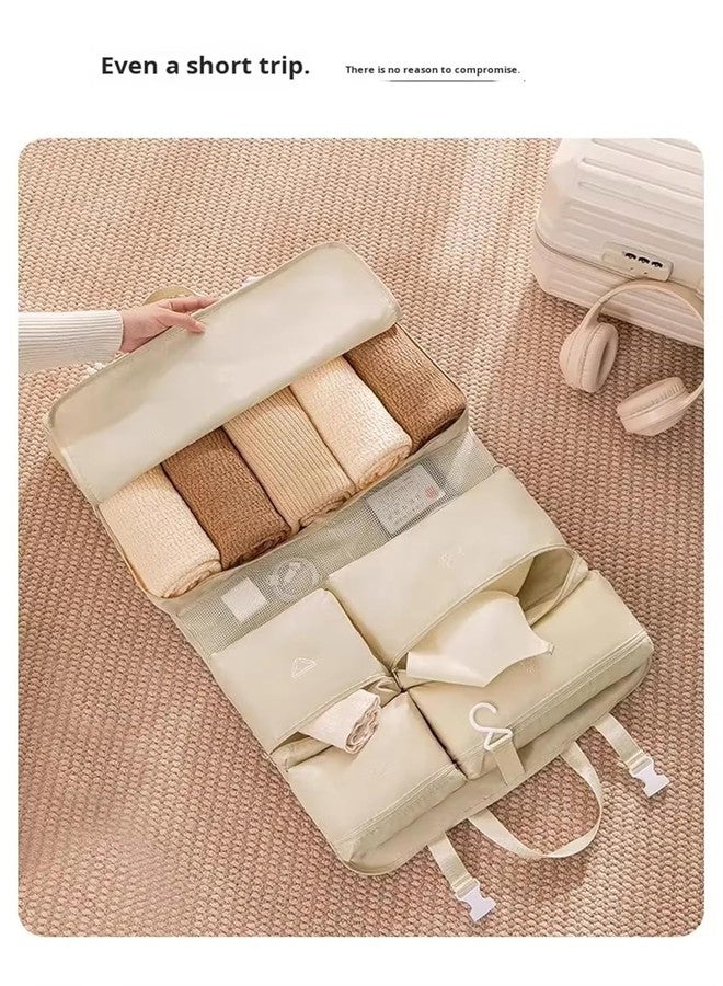 HOMENITY®- 6-in-1 Travel Luggage Organizer | Foldable Hanging Packing Organizer with Multiple Compartments | Waterproof Portable Clothes Storage Bag for Suitcase, Travel & Business Trips - Image 2