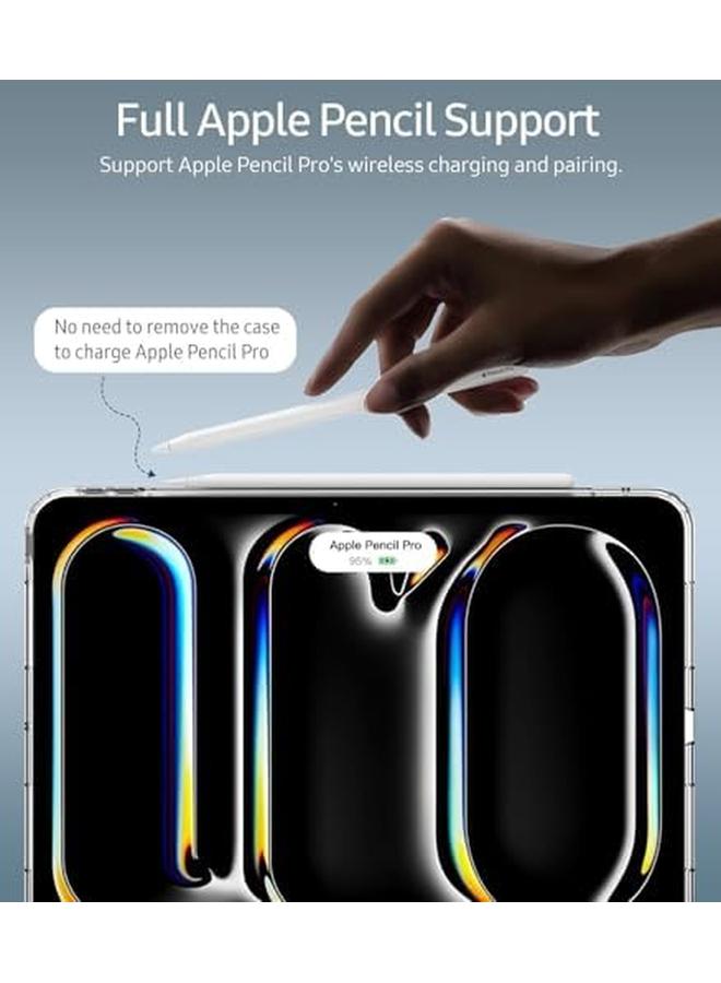 erorex For iPad Pro 11 Inch Case M4(2024 5Th Generation) Slim Tpu Clear Transparent Back Protective Cover Yellowing Resistant Supports Pencil Pro And Pencil(Usb C)  - Image 4