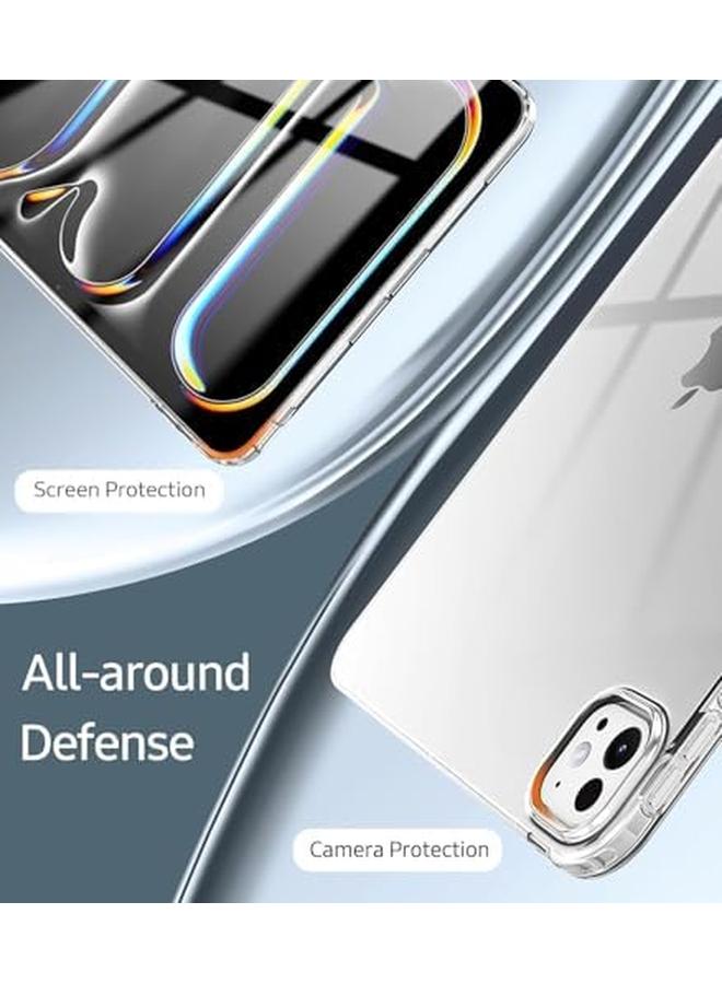 erorex For iPad Pro 11 Inch Case M4(2024 5Th Generation) Slim Tpu Clear Transparent Back Protective Cover Yellowing Resistant Supports Pencil Pro And Pencil(Usb C)  - Image 5