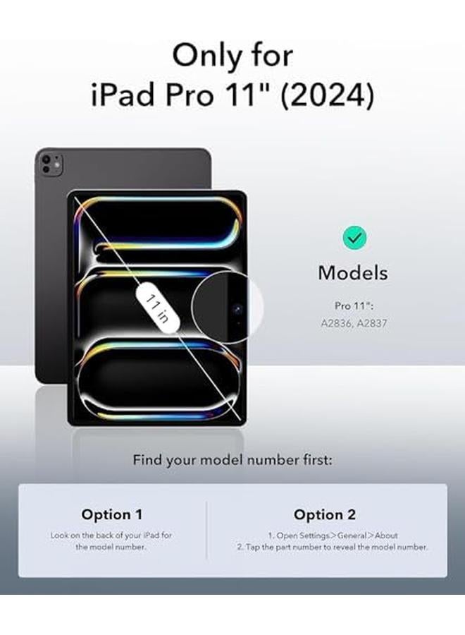 erorex For iPad Pro 11 Inch Case M4(2024 5Th Generation) Slim Tpu Clear Transparent Back Protective Cover Yellowing Resistant Supports Pencil Pro And Pencil(Usb C)  - Image 2
