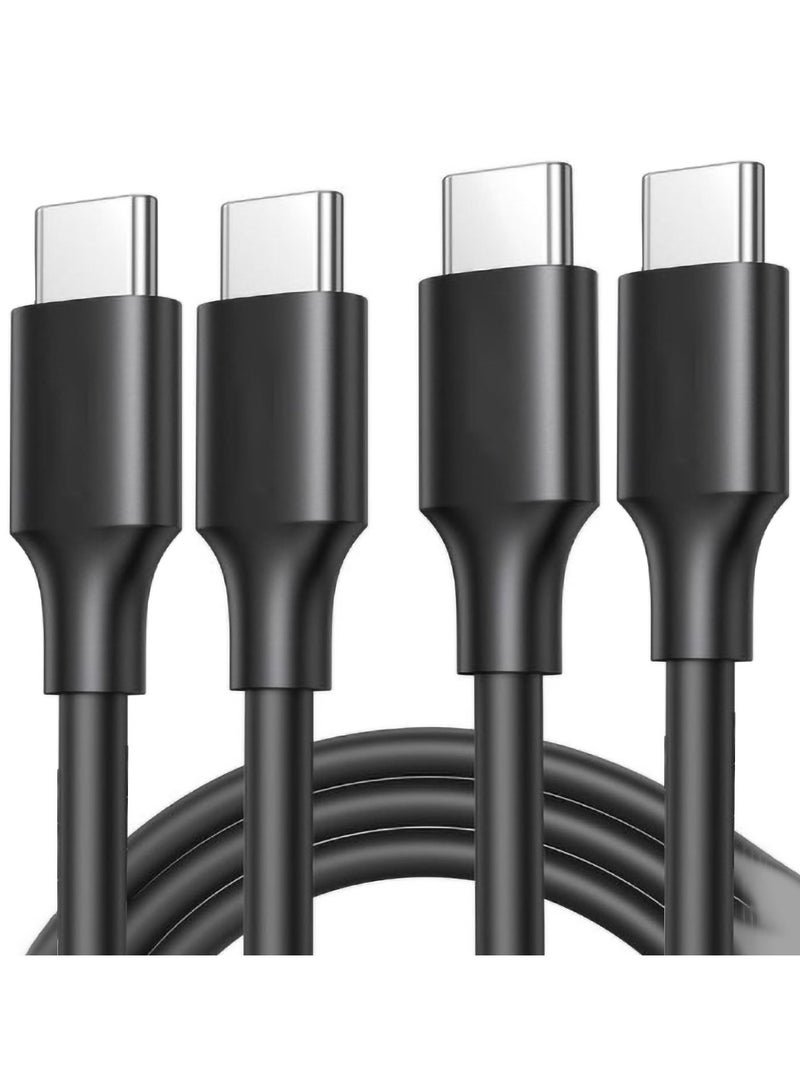 التجسيد 2 Pack كيبل USB C الى USB C بقدرة 60 واط بطول 1 متر، PD 3.0 3.1 امبير، كيبل شحن سريع متوافق مع ماك بوك برو 2022، ايباد برو 2022، سامسونج جالكسي S23/22/Z فولد/سلسلة ايفون 15، جوجل بكسل 7/6A، PS5، سويتش، الخ أ - Image 1