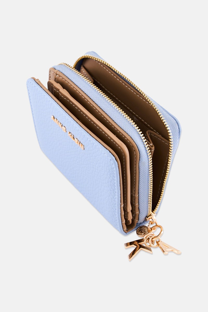 ANNE KLEIN Women Brand Logo Purpose Wallet, Slate Blue - Image 4
