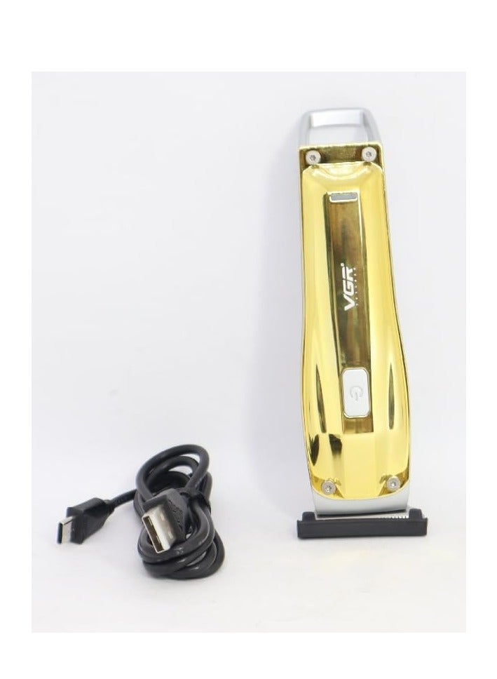 VGR Professional V-955 Rechargeable Razor With Stainless Steel Blades, USB Charging Cable 3 Steering Combs For Men, 500mAh Lithium Ion Battery From GR Gold - Image 2