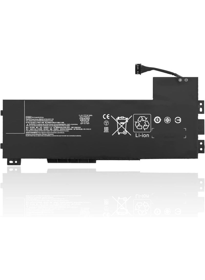 زيكسين بطارية كمبيوتر محمول جديدة VV09XL لسلسلة محطات العمل المحمولة HP ZBook 15 G3 G4 HSTNN-DB7D HSTNN-C87C 808398-2B1 808398-2C1 808452-001 808452-002 808452-005 808398-2C2 VV09090XL - Image 1