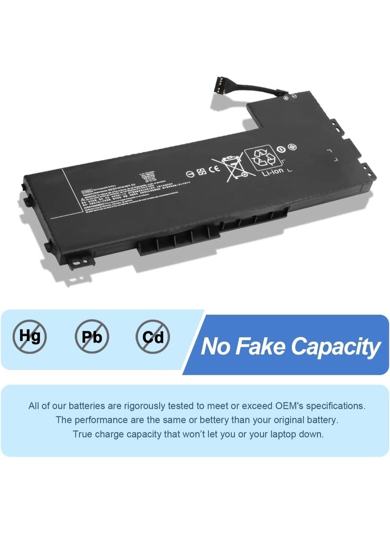 زيكسين بطارية كمبيوتر محمول جديدة VV09XL لسلسلة محطات العمل المحمولة HP ZBook 15 G3 G4 HSTNN-DB7D HSTNN-C87C 808398-2B1 808398-2C1 808452-001 808452-002 808452-005 808398-2C2 VV09090XL - Image 2