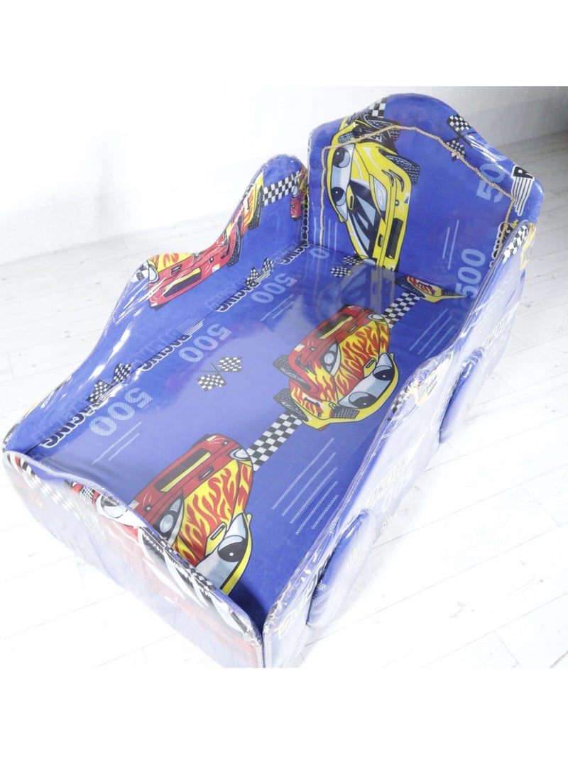 Children's bed, with racing car graphics - Image 2