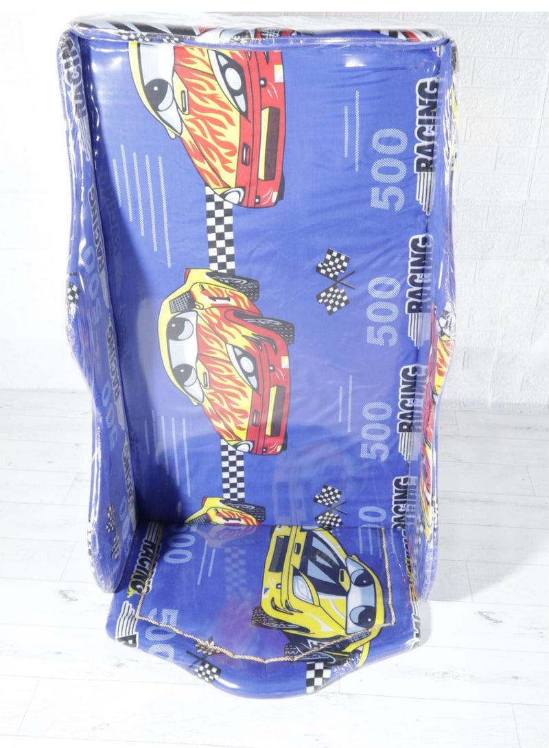 Children's bed, with racing car graphics - Image 4