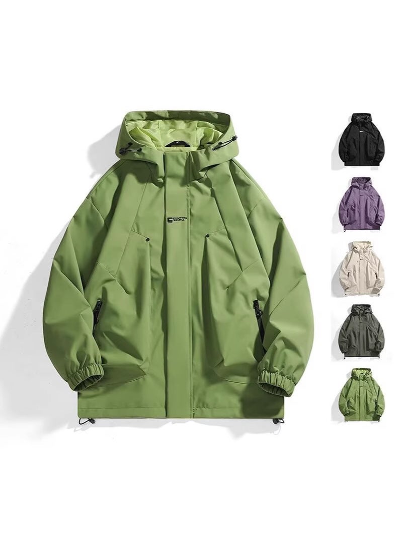 Outdoor Charge Clothes Men'S And Women'S Couple'S Simple Fashion Casual Hooded Windproof Jacket Charge Clothes Workwear Jacket - Image 4