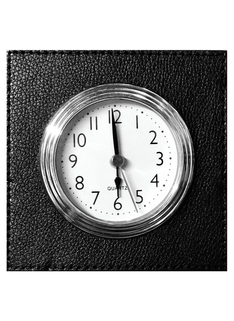Vitacelli Table Clocks Modern Leather Creative Desk Clock Living Room Decoration Table Clock Watch 