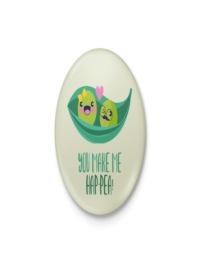 أنت تجعلني سعيدًا! شارة تورية لطيفة مع دبوس أمان في الخلف