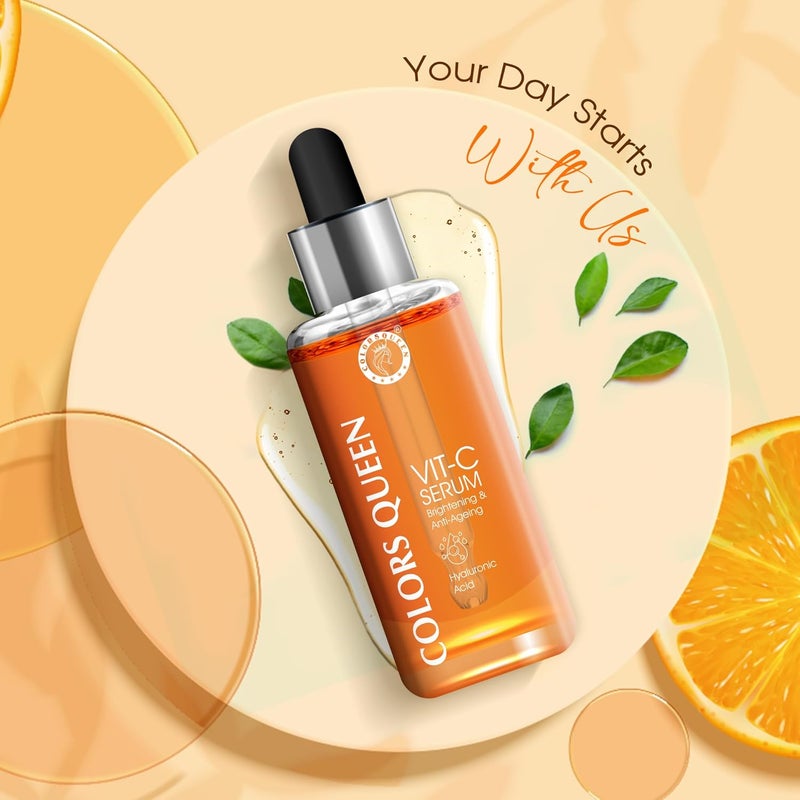 COLORS QUEEN Colors Queen Skin Regime Combo Pack of 3 with Vitamin C Face Serum  24K Gold Serum and Retinol Night Serum for Face  AntiAgeing  Hydrating Face Serum - Image 4