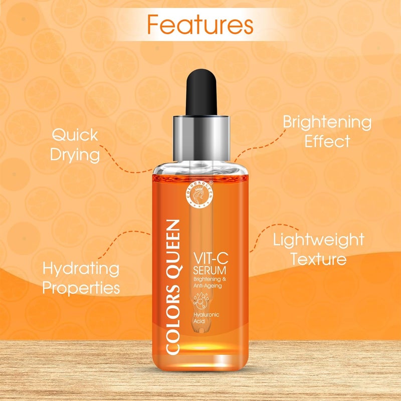 COLORS QUEEN Colors Queen Skin Regime Combo Pack of 3 with Vitamin C Face Serum  24K Gold Serum and Retinol Night Serum for Face  AntiAgeing  Hydrating Face Serum - Image 3