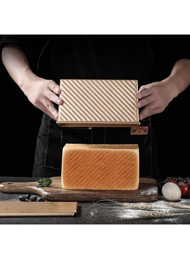 Bluejw 450g Toast Mold With Lid Rectangular Toast Box Oven Tray Bread Cake Mold Oven Household - Image 3