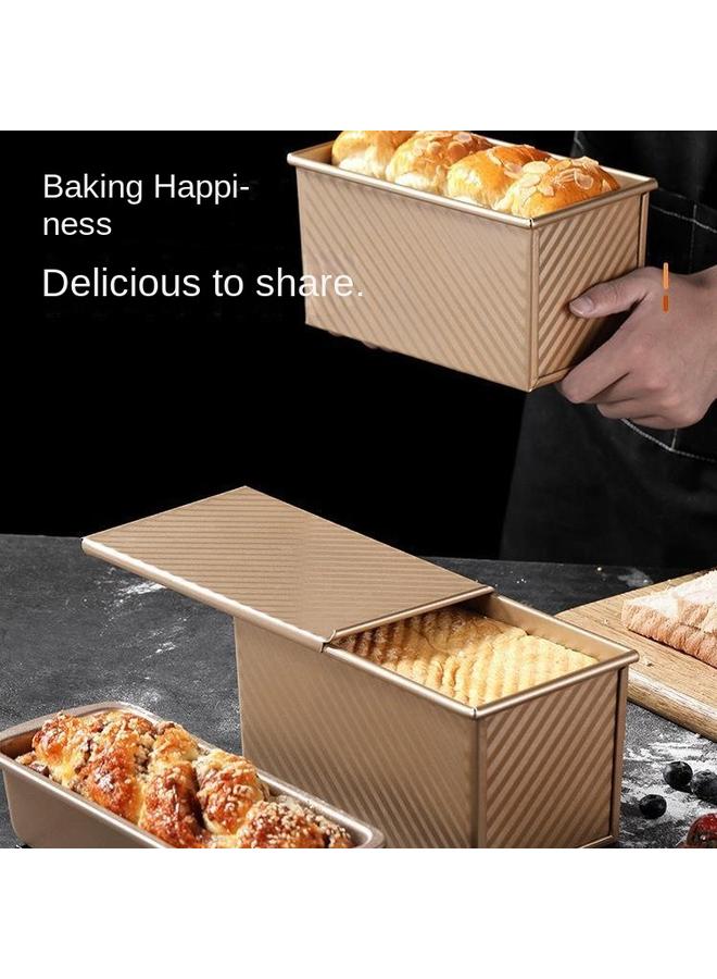 Bluejw 450g Toast Mold With Lid Rectangular Toast Box Oven Tray Bread Cake Mold Oven Household - Image 2