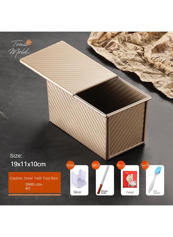 Bluejw 450g Toast Mold With Lid Rectangular Toast Box Oven Tray Bread Cake Mold Oven Household - Image 1