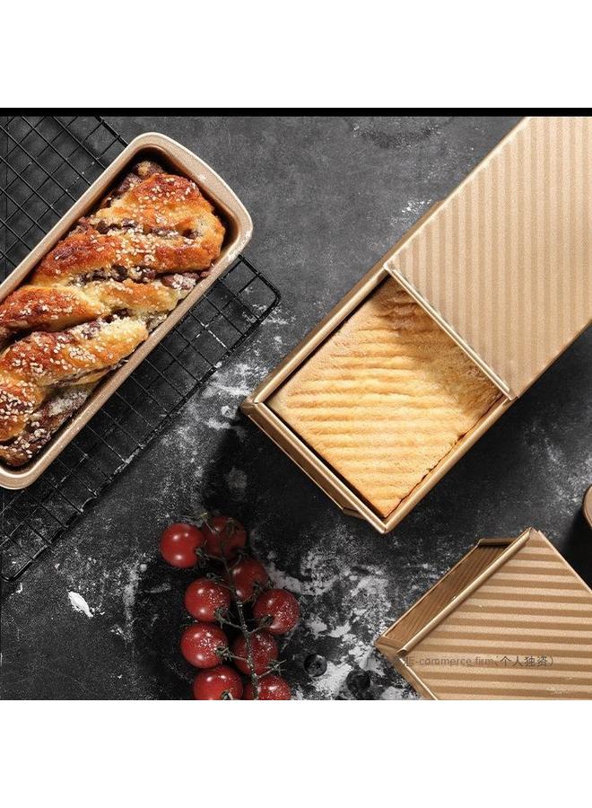 Bluejw 450g Toast Mold With Lid Rectangular Toast Box Oven Tray Bread Cake Mold Oven Household - Image 4