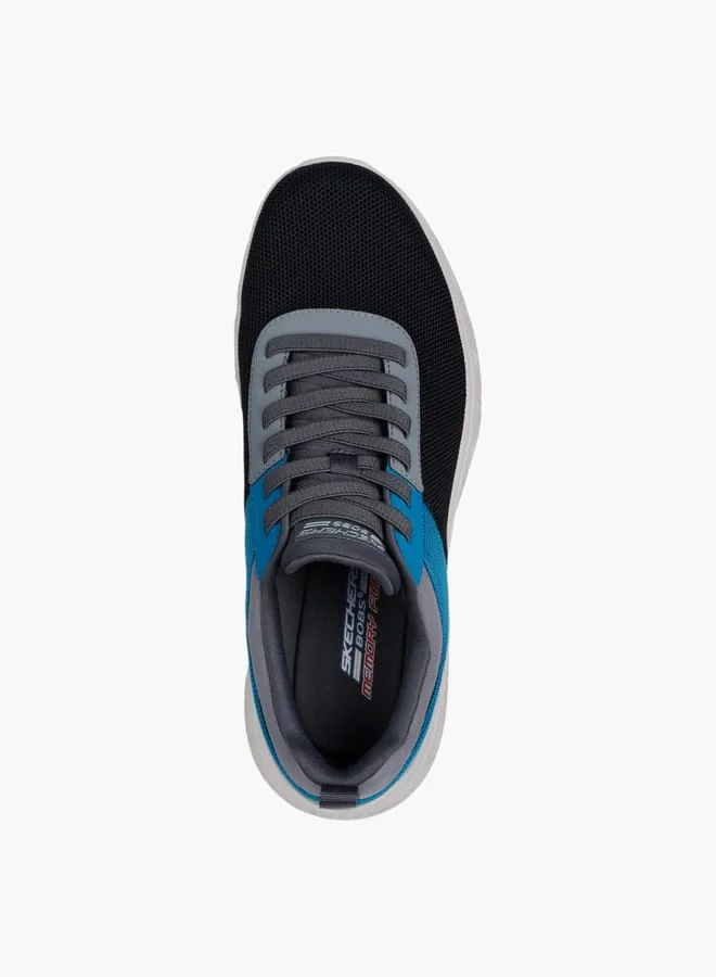 SKECHERS Men's Colourblock Sports Shoes with Lace-Up Closure - ARC WAVES