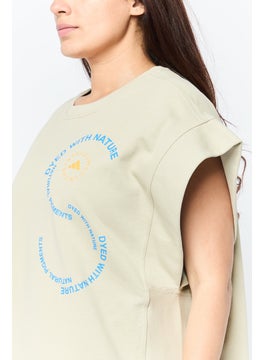 Adidas Adidas by Stella McCartney Women Sportswear Fit Cap Sleeves Outdoor Top, Beige  - Image 3