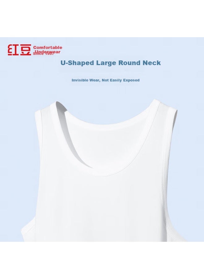hongdou Hodo Men's Antibacterial Pure Cotton Sweat-absorbing Breathable Simple Sports Vest 2-pack Summer New Arrival - Image 4