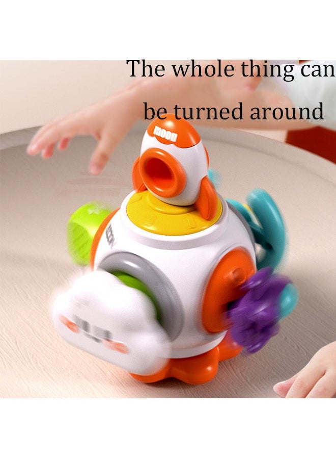 Vinnatsu Vinnatsu Activity Cube for Baby Montessori Toys Sensory Pull String Shape Sorter Baby Toys Baby Gift Montessori Sensory Toys Travel Activities Busy Board Cube - Baby Gifts for 0-3 Year Old Infant Boys Girls -  Educational Learning(Octahedron)  - Image 4