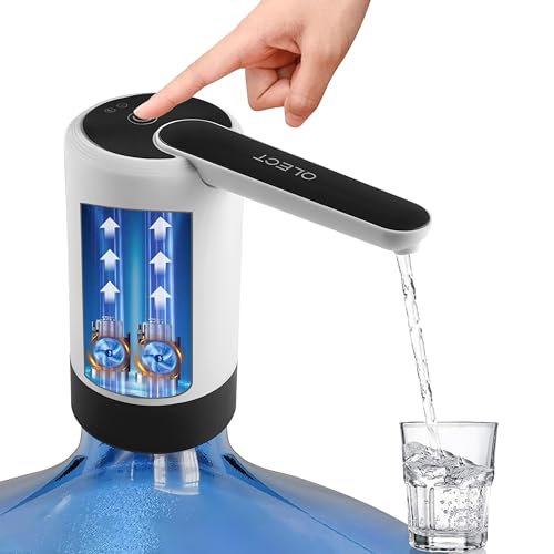 Qlect Automatic Electric Water Dispenser Pump for 20 Litre Bottle Portable Water Pump Dispenser for Home, Office, and Outdoors | 1200 mAh C-Type Fast Charging Battery | Durable Design - Image 1