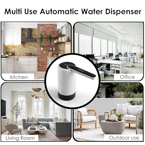 Qlect Automatic Electric Water Dispenser Pump for 20 Litre Bottle Portable Water Pump Dispenser for Home, Office, and Outdoors | 1200 mAh C-Type Fast Charging Battery | Durable Design - Image 3