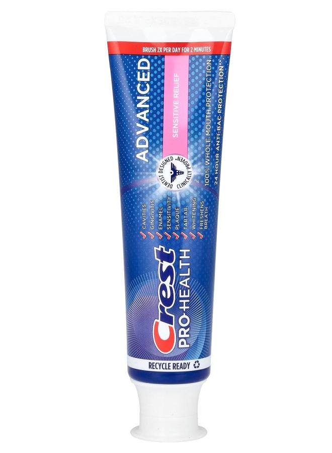 Crest Pro-Health Advanced Fluoride Toothpaste Sensitive Relief 5.1 oz (144 g)