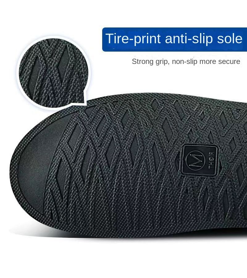 High Top Shoe Covers For Outdoor Cycling Knight Black Tall Tube L Code 40-42 Anti Slip Rain Sand Snow Protection Unisex - Image 5