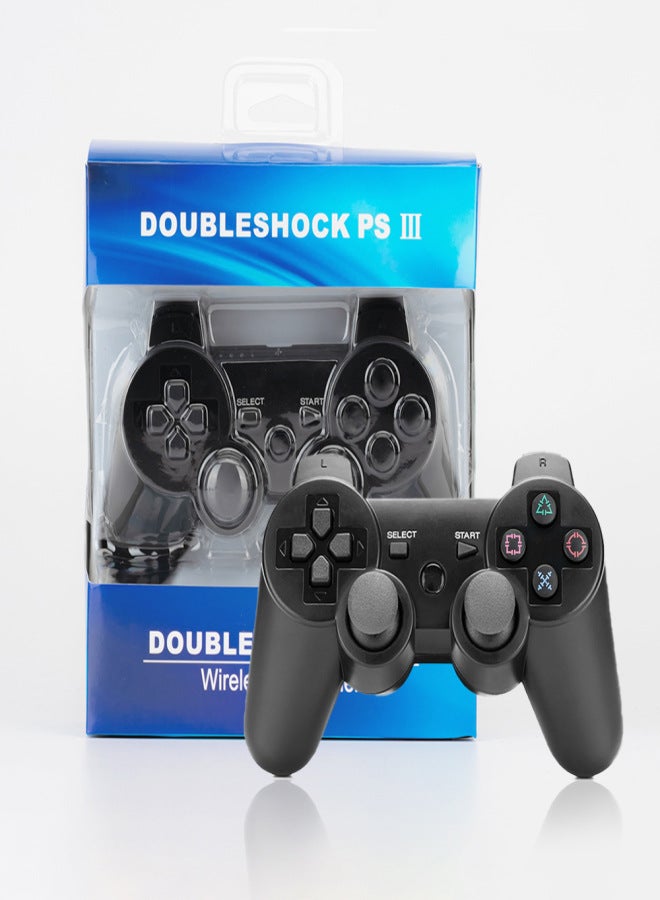وحدة تحكم ألعاب لاسلكية بلوتوث PS3، لون محايد، مقبض ندفة الثلج محايد، وحدة تحكم ألعاب لاسلكية PS3، لون أسود - Image 4