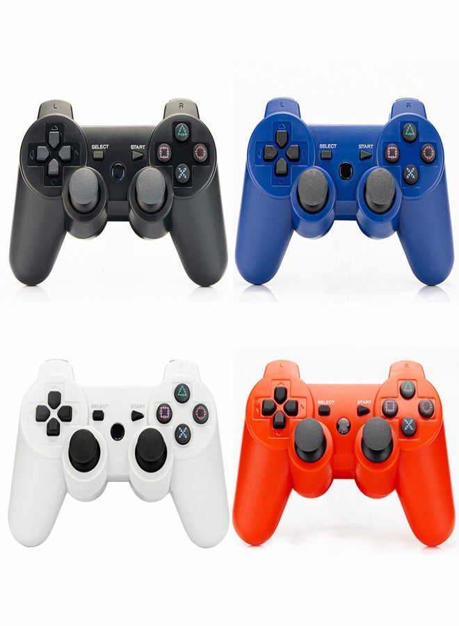 وحدة تحكم ألعاب لاسلكية بلوتوث PS3، لون محايد، مقبض ندفة الثلج محايد، وحدة تحكم ألعاب لاسلكية PS3، لون أسود - Image 3