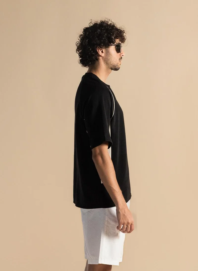 SHAPES DETAILED EMBROIDERED T-SHIRT