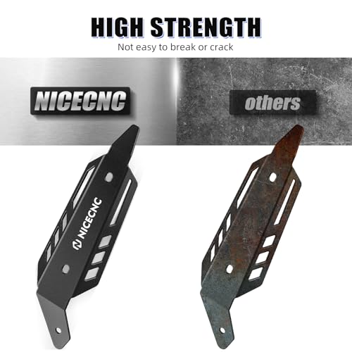 NICECNC Motorcycle Mid Exhaust Shield Compatible with Yamaha Raptor 700 YFM700 2015 2016 2017 2018 2019 2020-2024, Raptor 700R YFM700R 2015-2024, Raptor 700R YFM700R SE 2017-2024, See Fitments - Image 4