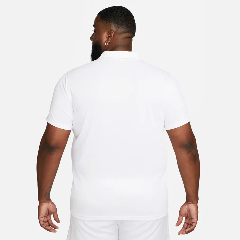 Nike White Men's Court Dri-FIT Tennis Polo Shirt for Men | Best Price UAE
