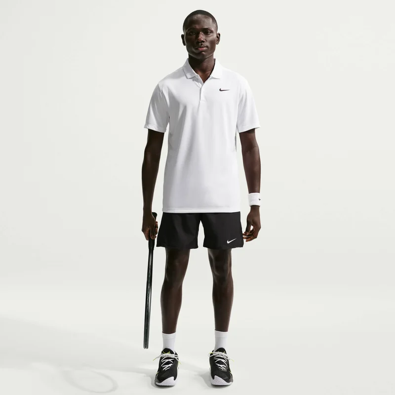 Nike White Men's Court Dri-FIT Tennis Polo Shirt for Men | Best Price UAE