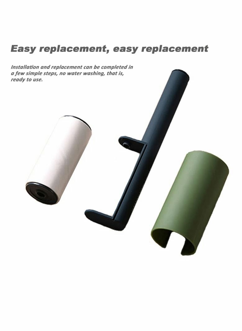 Excefore أسطوانات إزالة الوبر لشعر الحيوانات الأليفة، أسطوانة الملابس، أسطوانة الوبر للملابس، فرشاة إزالة الوبر اللاصقة الإضافية، مزيل شعر الحيوانات الأليفة، أسطوانة لاصقة 2 أسطوانة بالإضافة إلى 5 إعادة تعبئة - Image 5