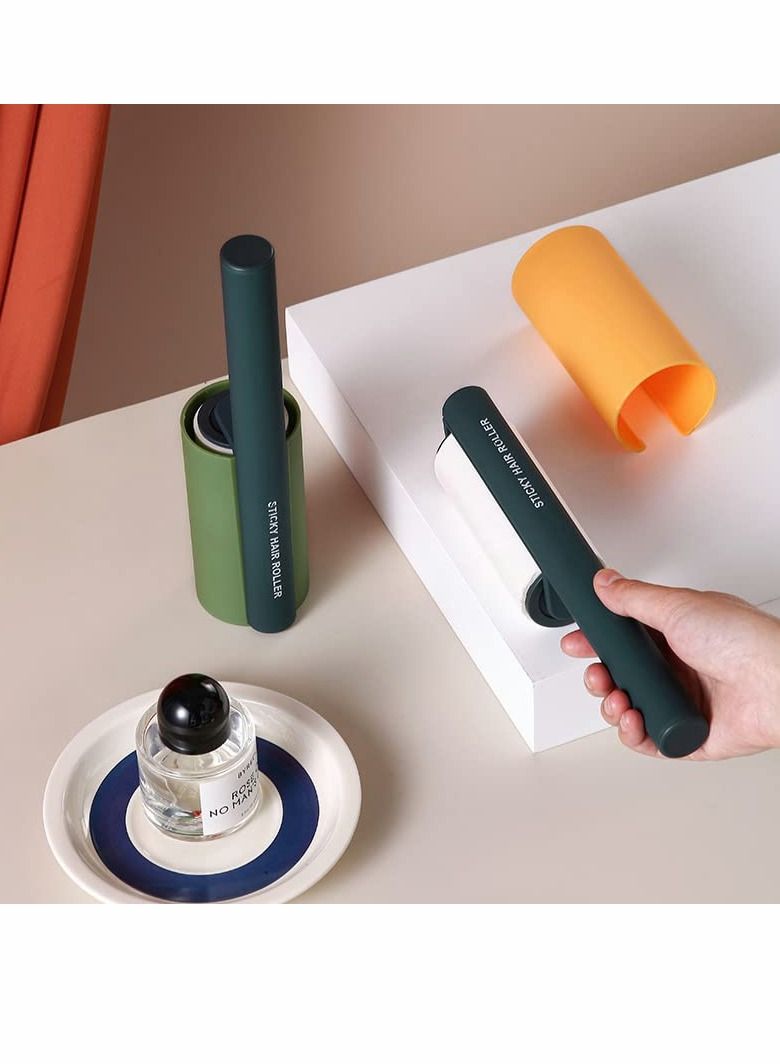 Excefore أسطوانات إزالة الوبر لشعر الحيوانات الأليفة، أسطوانة الملابس، أسطوانة الوبر للملابس، فرشاة إزالة الوبر اللاصقة الإضافية، مزيل شعر الحيوانات الأليفة، أسطوانة لاصقة 2 أسطوانة بالإضافة إلى 5 إعادة تعبئة - Image 2