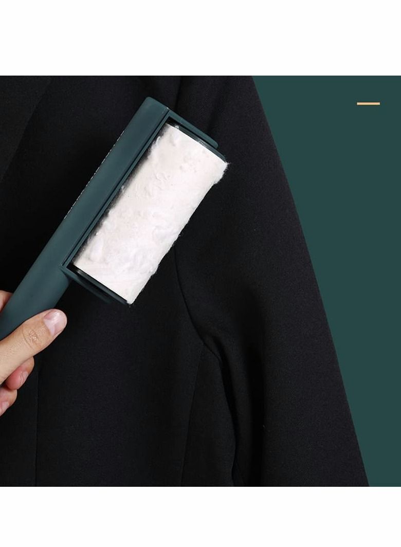 Excefore أسطوانات إزالة الوبر لشعر الحيوانات الأليفة، أسطوانة الملابس، أسطوانة الوبر للملابس، فرشاة إزالة الوبر اللاصقة الإضافية، مزيل شعر الحيوانات الأليفة، أسطوانة لاصقة 2 أسطوانة بالإضافة إلى 5 إعادة تعبئة - Image 3