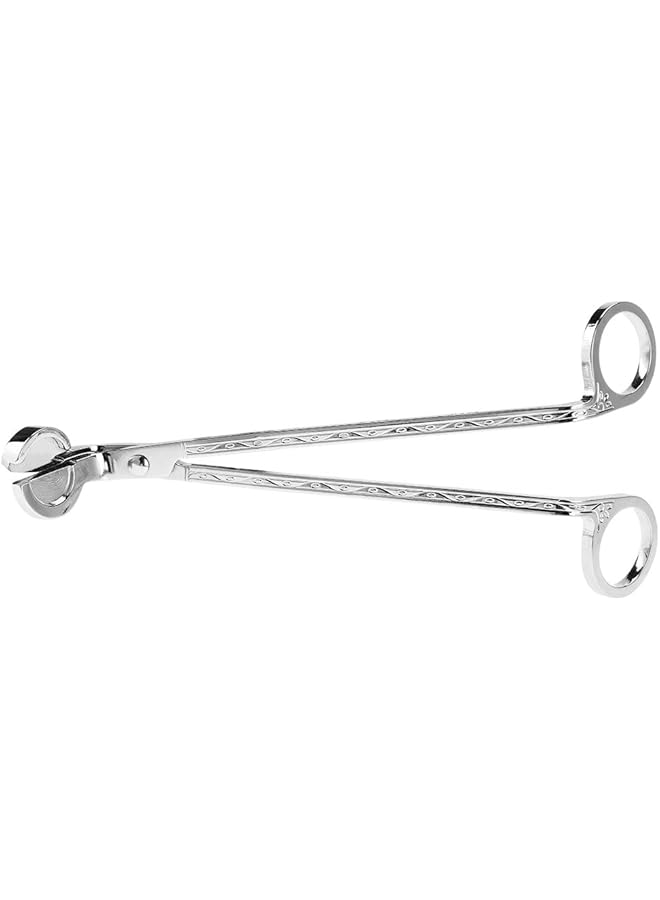 The Bros Home Decor Stainless Steel Candle Snuffer Wick Trimmer Scissors Colorful Fashion Plating Candle Heart Clip Wick Trimmer Scissors Tool(Silver) - Image 1