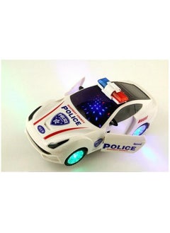 Manos Manos Light and Musical 360° Rotating Police Car Toy for Kids, Ages 3+, White Batteries Not Included  - Image 4