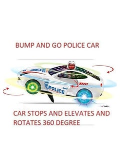 Manos Manos Light and Musical 360° Rotating Police Car Toy for Kids, Ages 3+, White Batteries Not Included  - Image 3