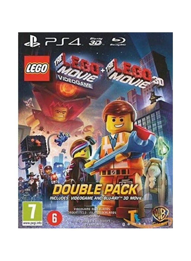DOUBLE PACK LEGO THE MOVIE + FILM LEGO THE MOVIE 3D (PS4) - Image 1