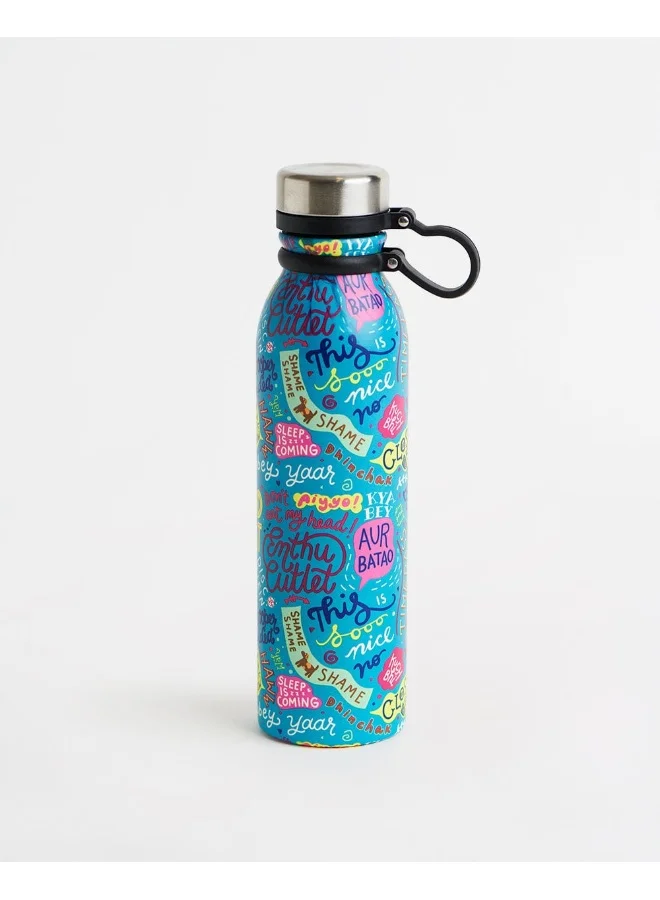 Chumbak Quirky India Steel sipper Bottle