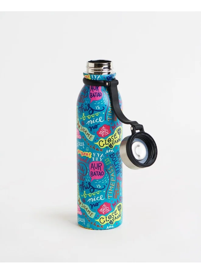 Chumbak Quirky India Steel sipper Bottle