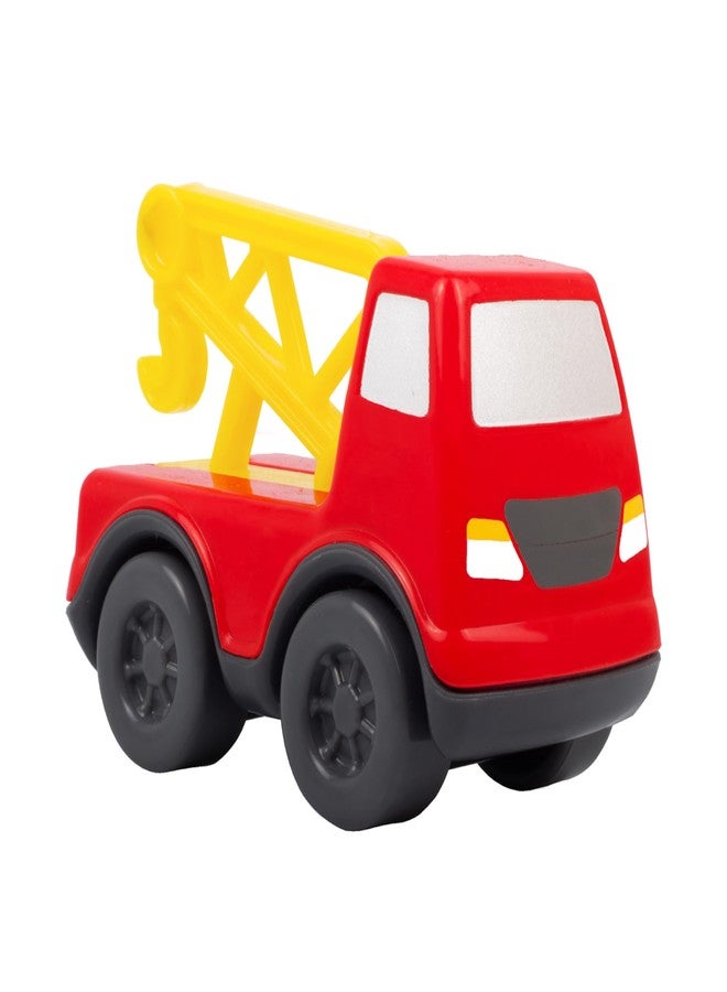 Giggles Funskool - Mini Vehicles Tow Truck, Multicolour Push and Go Construction Vehicle, Develops Motor Skills, 12 Months & Above, Infant and Preschool Toys - Image 1