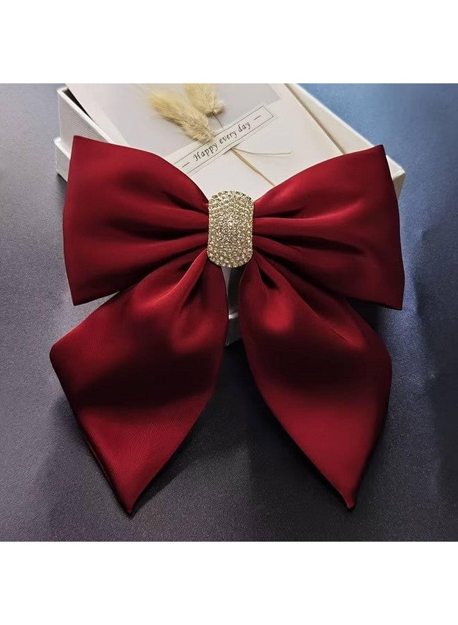 YouBella Jewellery for Women Stylish Bow Shaped Hair Clip Hair Accessories for Women and Girls (Red) - Image 3