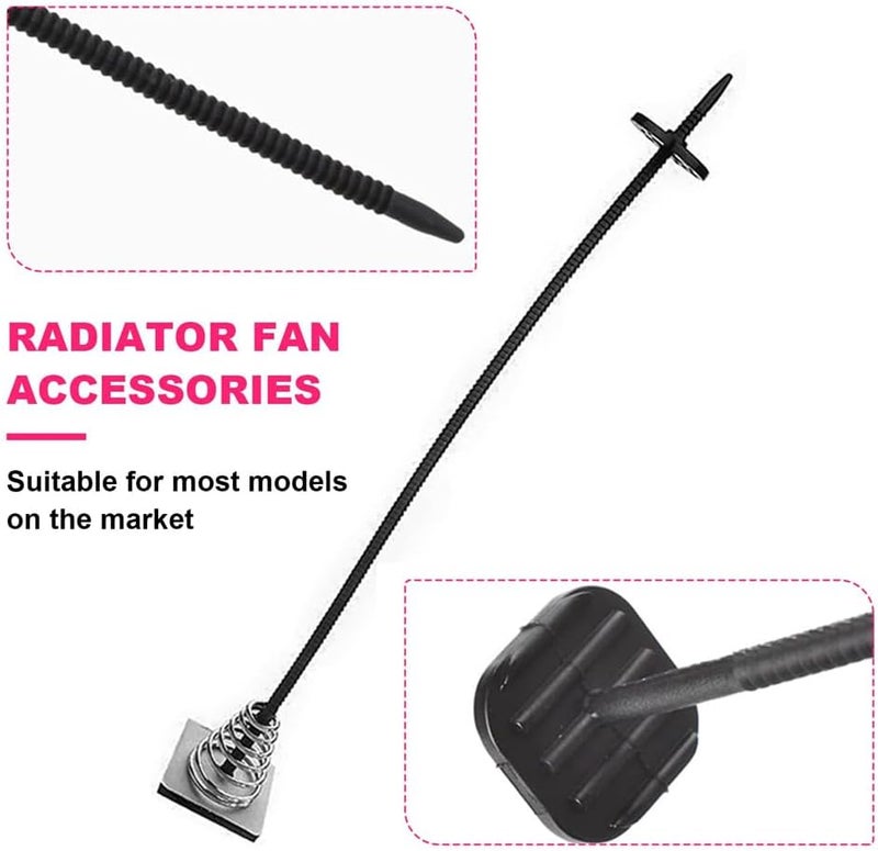 2 PCS Fan Mounting Kit, Universal Car Electric Radiator Fan Plastic Tie Strap Installation Kit, Vehicle Mounting Accessories for Electric Cooling Fan and Transmission Cooler - Image 2