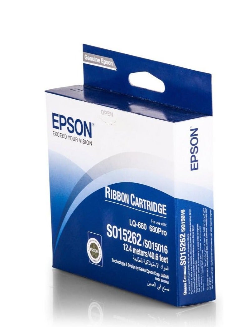 Original Ink Ribbons for LQ 2500 Series 7762, LQ680 / 7762 15262 C13S015016 C13S015262 S015016 S015262 - Premium Nylon Ribbon - Black - Image 2