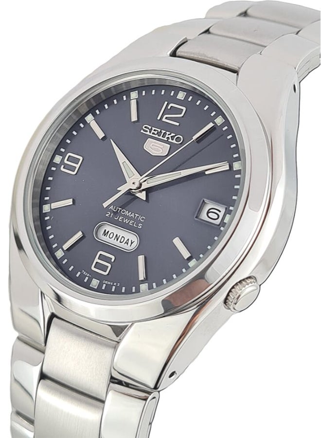 Seiko ساعة كلاسيك 21 جويلز 37 ملم من الستانلس ستيل للرجال SNK621K1 - Image 2