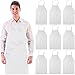 White Classic White Classic Wealuxe 12-Pack Professional Bib Aprons | No Pocket | 32x28 Inch | White | Set of 12  - Image 2