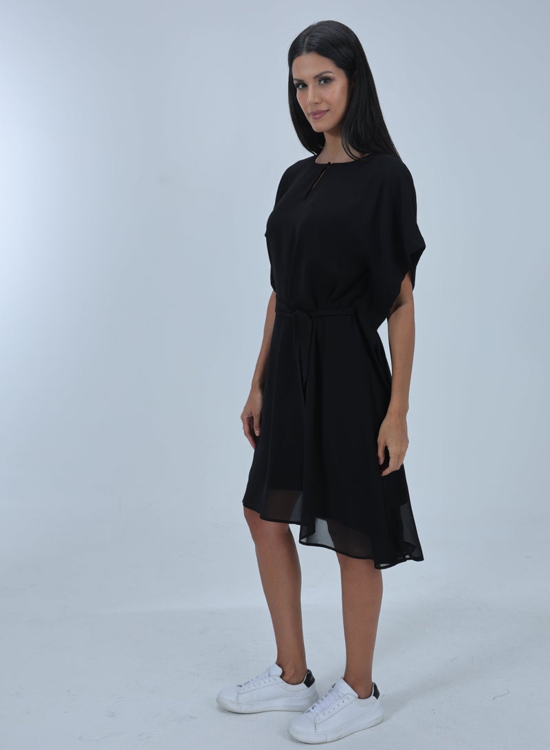 Etta Kat, Black Blouson Dress - Image 2